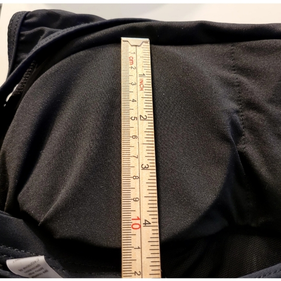 B Swim Black One-Shoulder One-Piece Swimsuit Mesh Detail Size S Vacation Beach - Picture 7 of 7